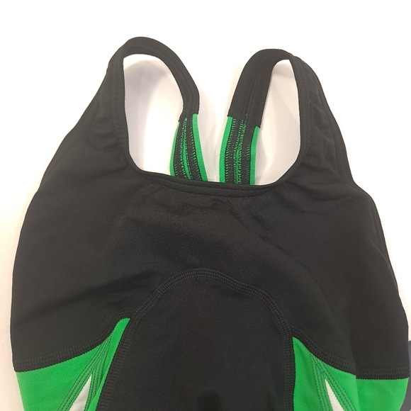 Speedo Womens One Piece Swimsuit Endurance+ Super Pro Team Black Green Sz 22 XXS - Picture 6 of 16